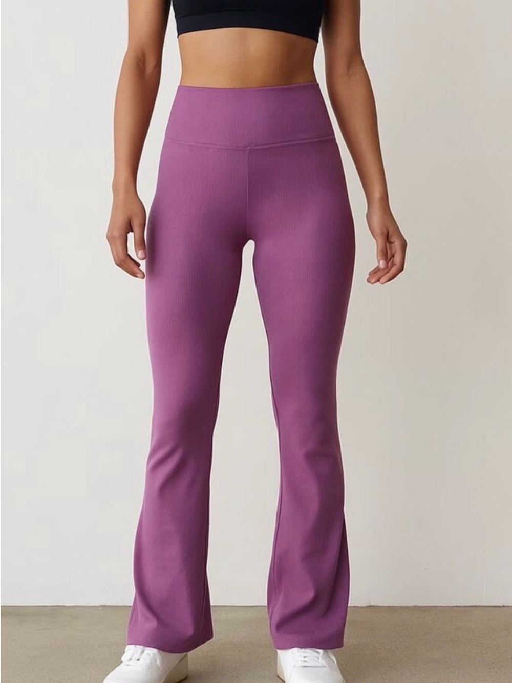Pact karissa ribbed bootcut leggings purple size small - Picture 1 of 5